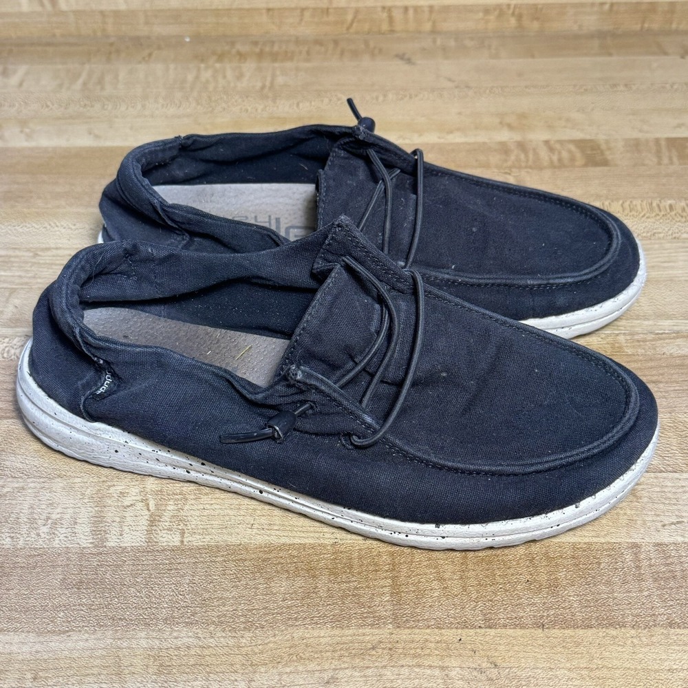Hey Dude Wendy L Slip On Casual Shoes Womens 6 Black Shoes